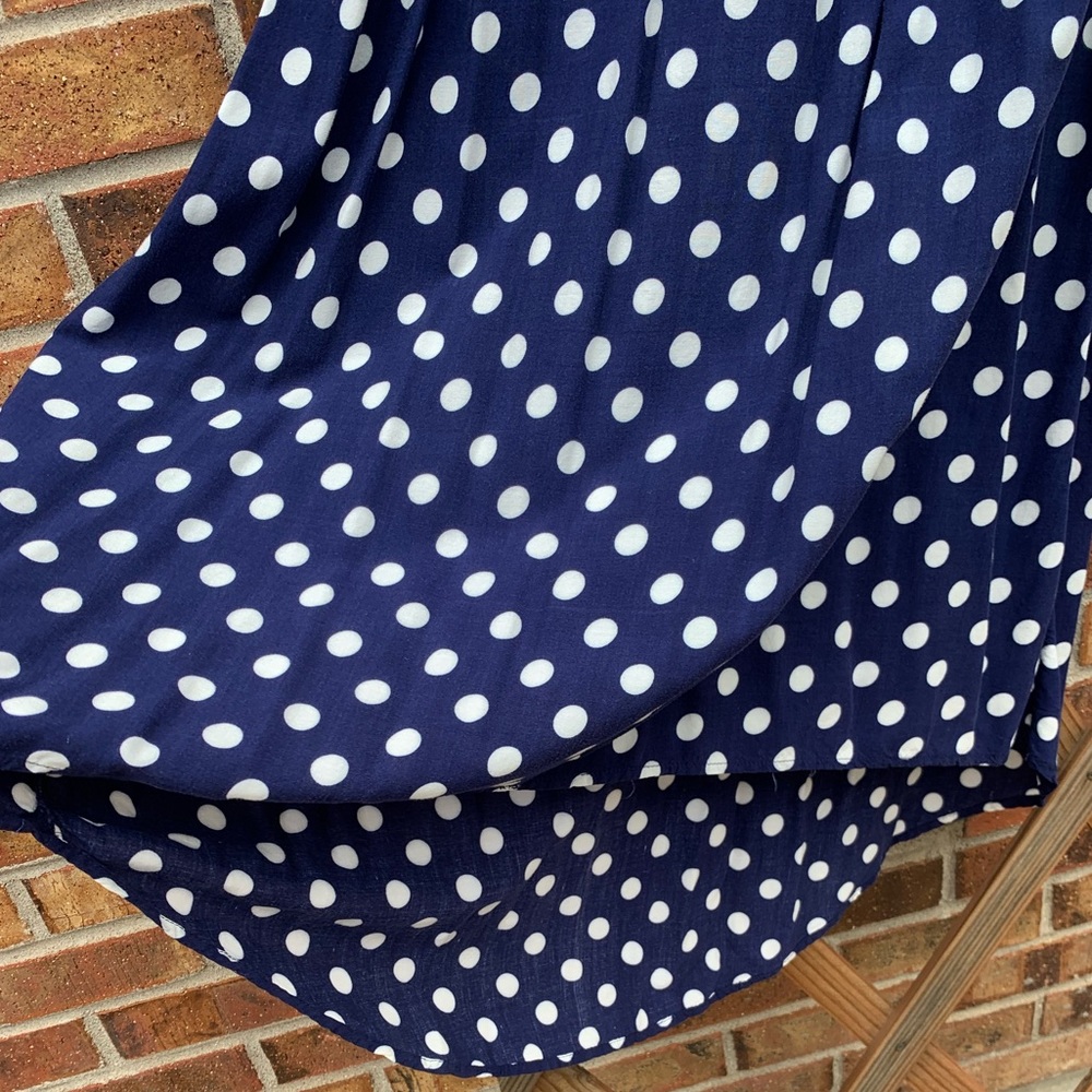 High Low blue summer spaghetti strap dress